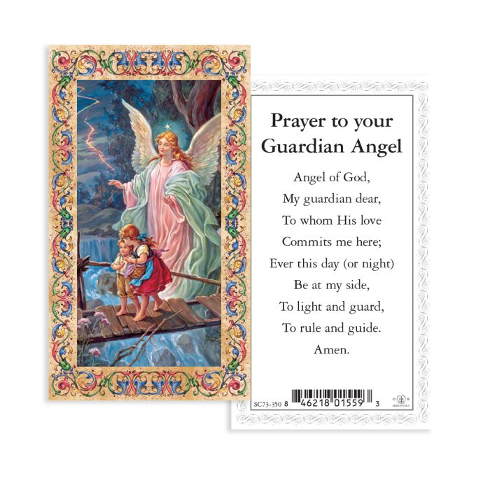 4&quot; Cold Cast Resin Hand Painted Statue of Guardian Angel