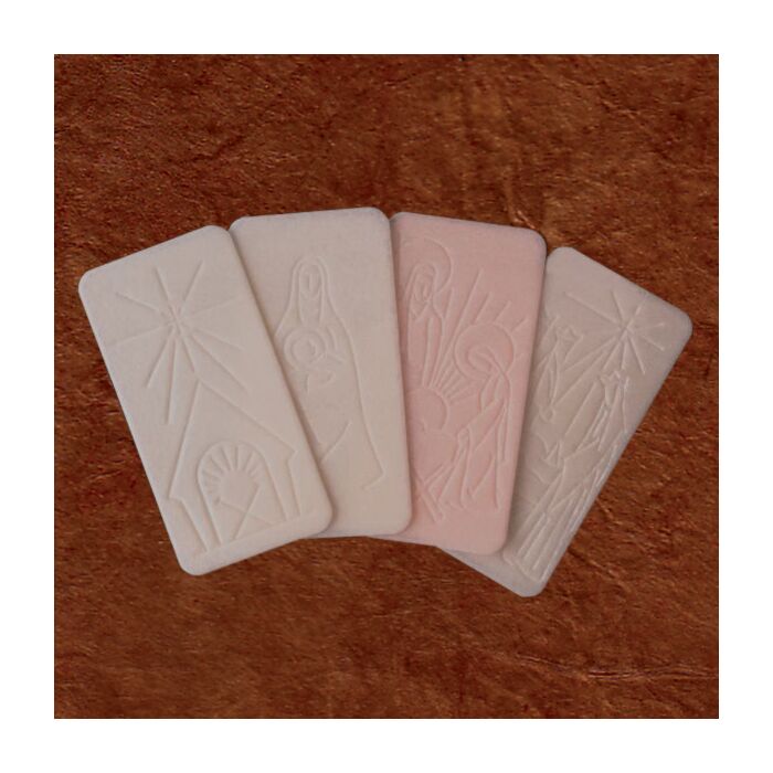 Oplatki Pre-Packaged 3 White 1 Pink/EACH