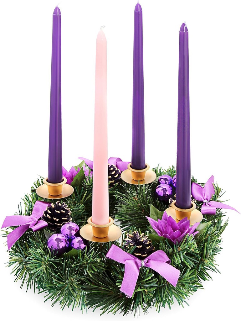 4 Pack Advent Taper Candles