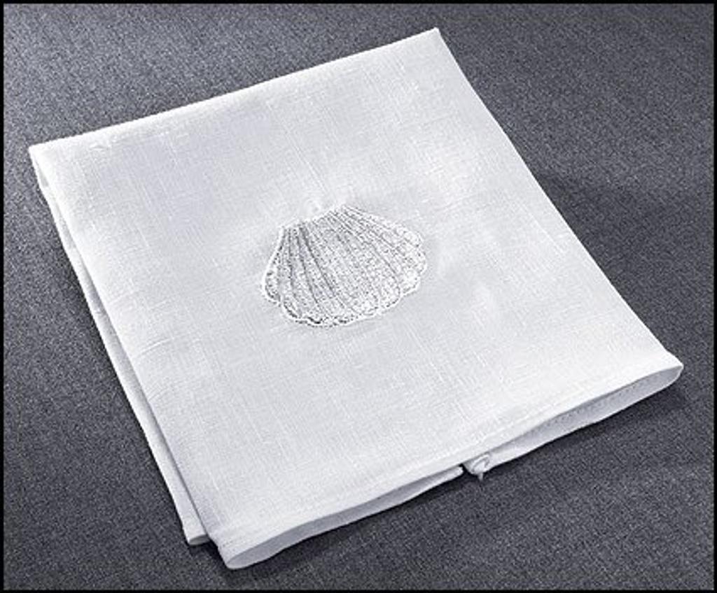 Baptismal Napkin with Shell