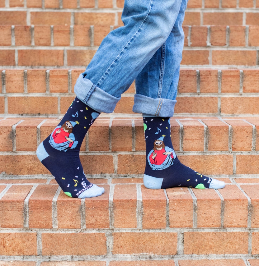 Happy Birthday Jesus Adult Socks