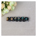 Black Hematite Jesus/Mary Bracelet