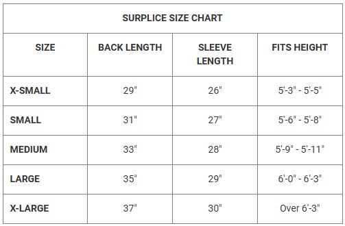 Matching Surplice For Alb Ga-4885