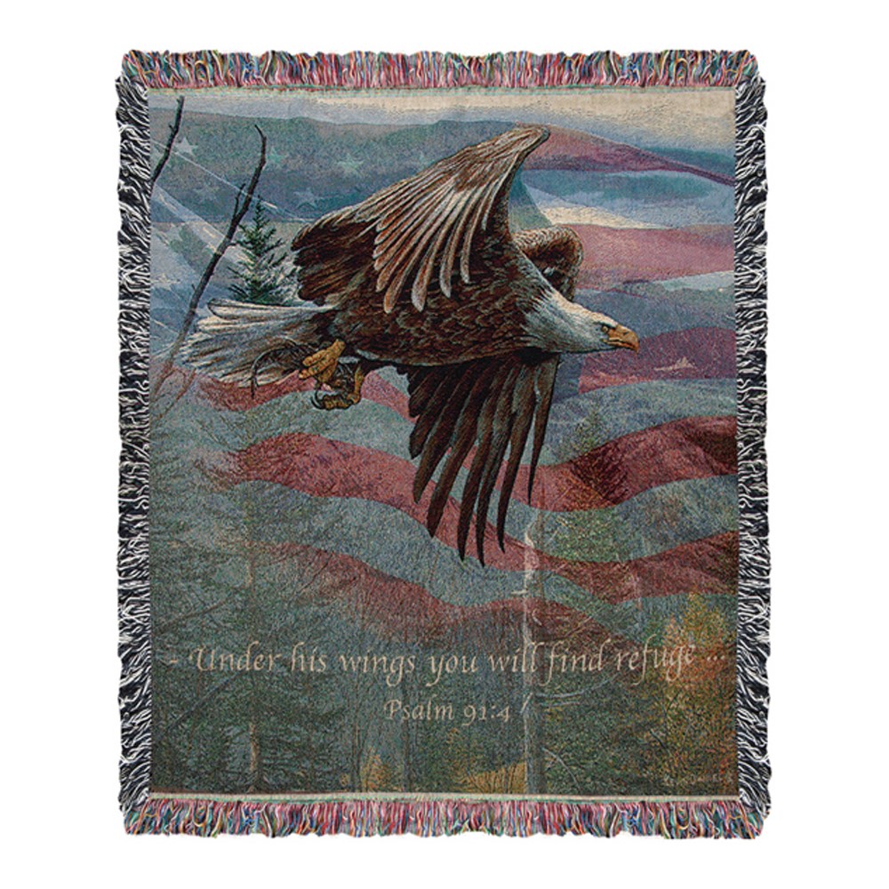 May Freedom Forever Fly Tapestry Throw