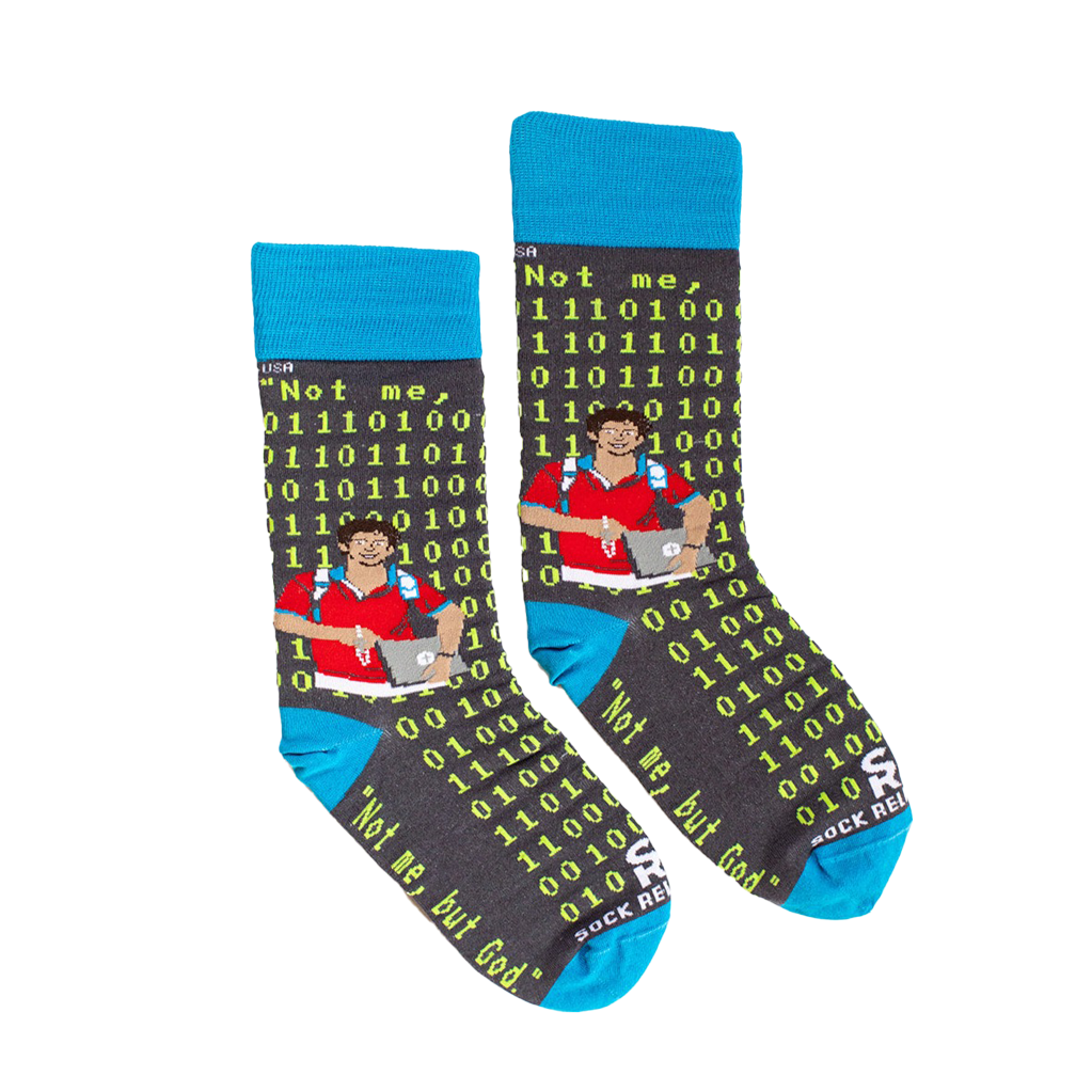 Bl. Carlo Acutis Coding Adult Socks 