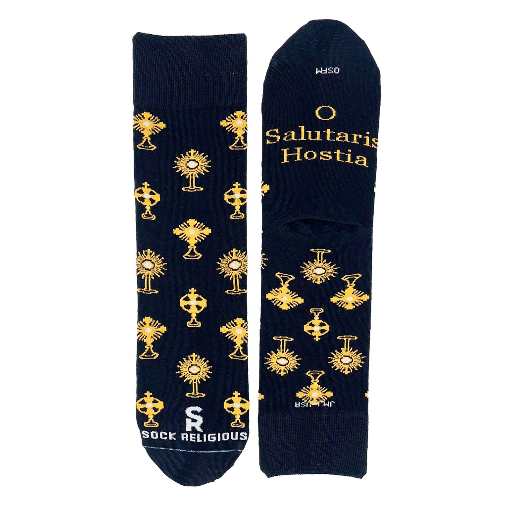 Monstrance Adult Socks Navy
