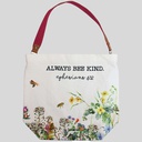 Printed Canvas Tote Bee Kind