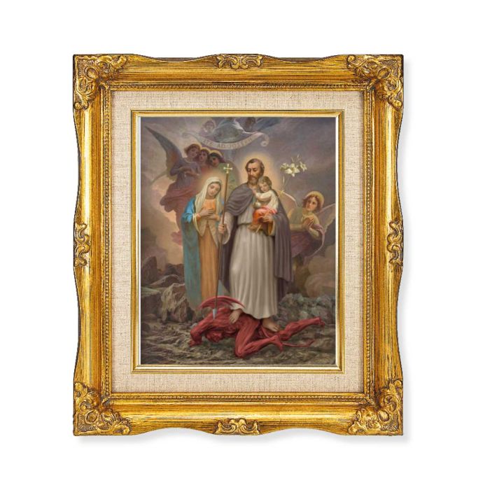 12" x 14" Ornate Frame St. Joseph Terror of Demons
