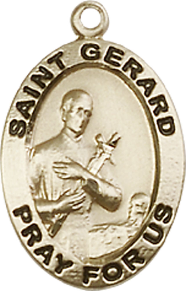 14kt Gold Filled Saint Gerard Majella Medal
