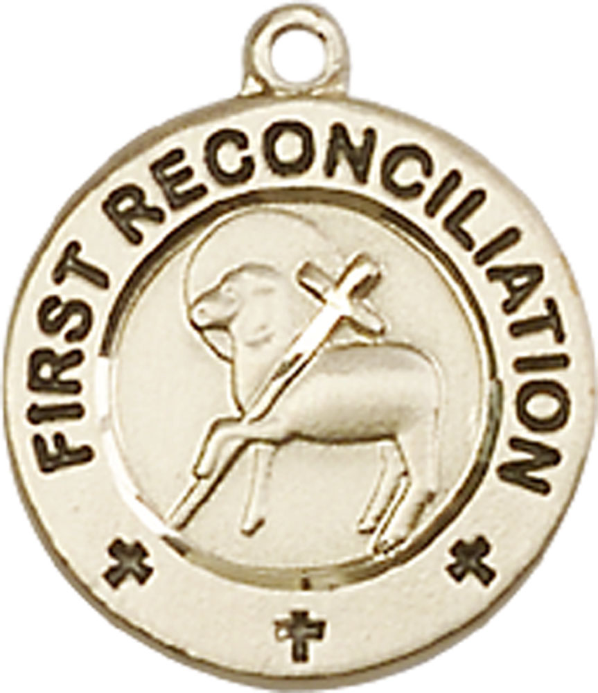 14kt Gold Filled First Reconciliation / Penance Medal