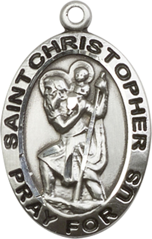 Sterling Silver Saint Christopher Medal