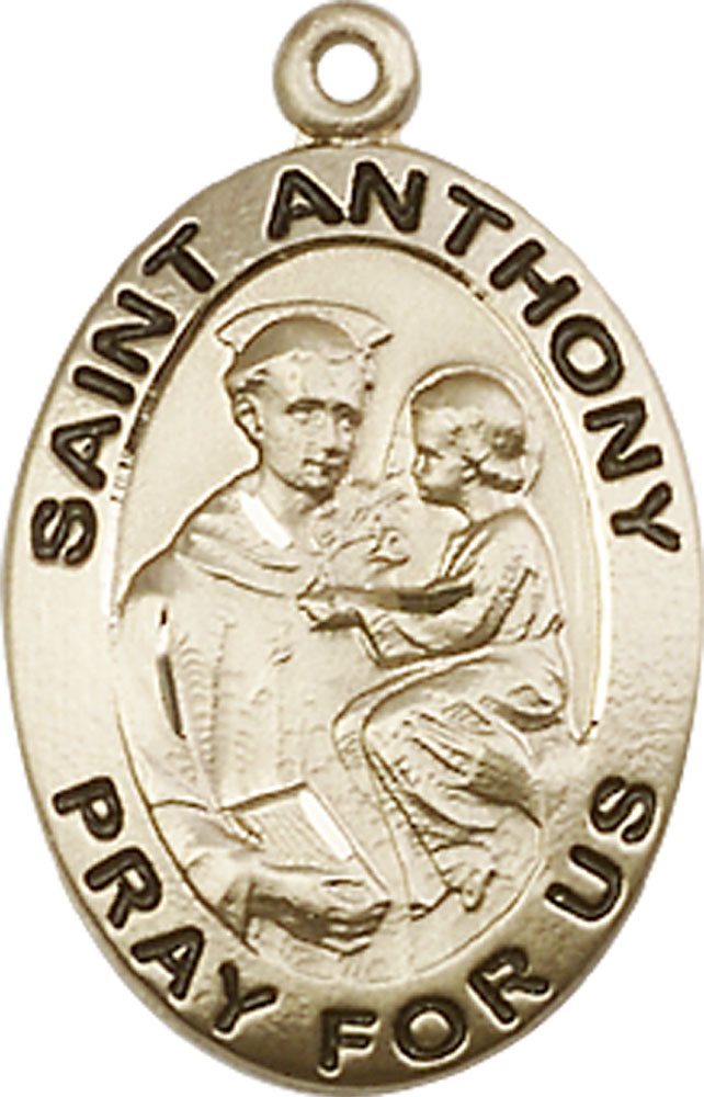 14kt Gold Filled Saint Anthony of Padua Medal