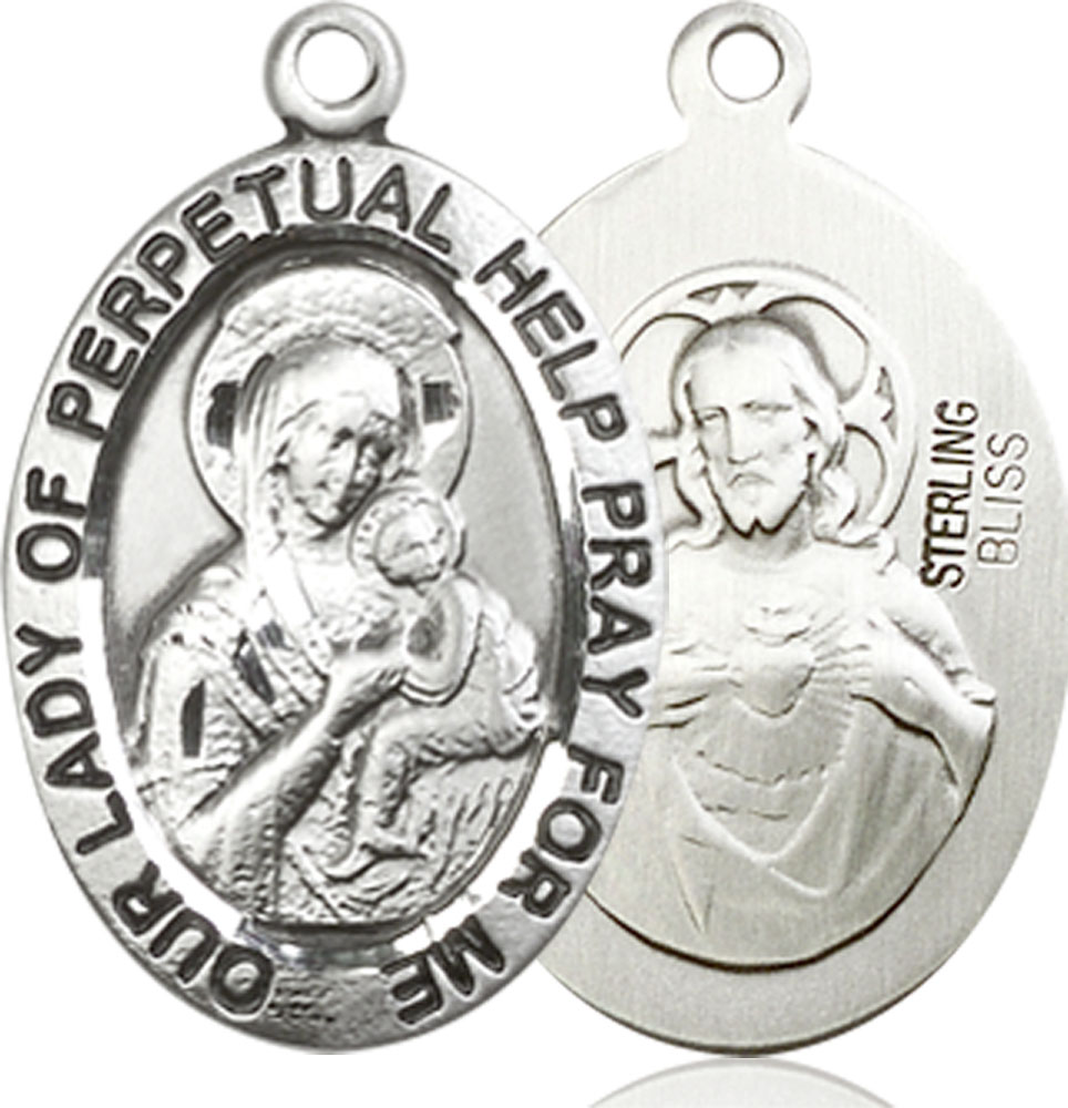 Sterling Silver Our Lady of Perpetual Help Medal