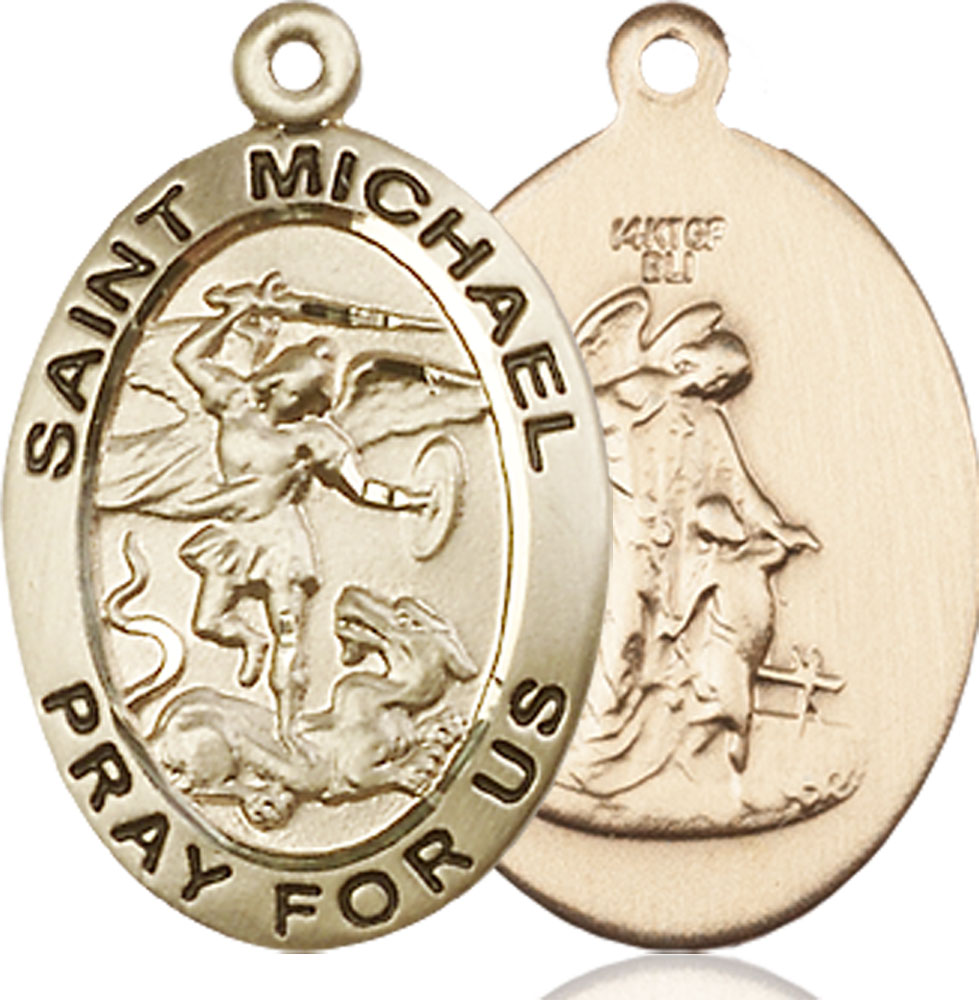 14kt Gold Filled Saint Michael the Archangel Medal