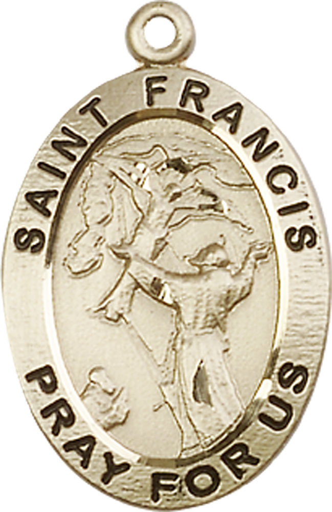 14kt Gold Filled Saint Francis of Assisi Medal