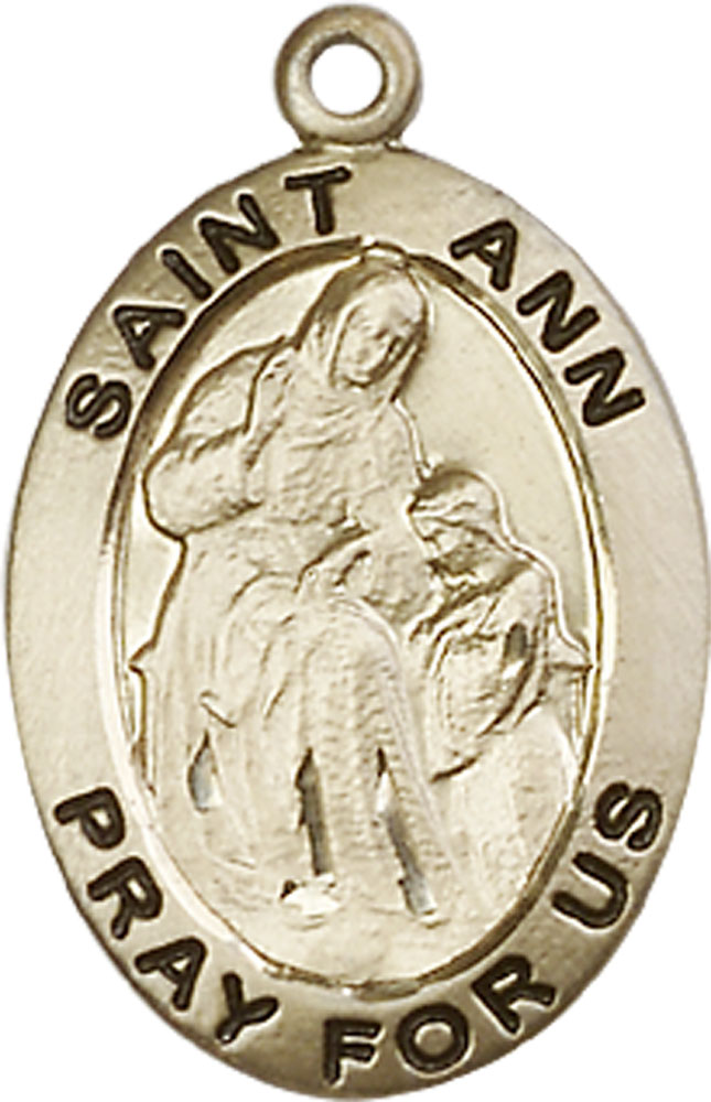 14kt Gold Filled Saint Ann Medal
