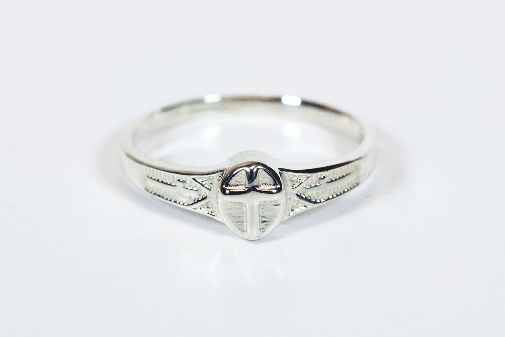 Sterling Silver Cross Ring Size 4