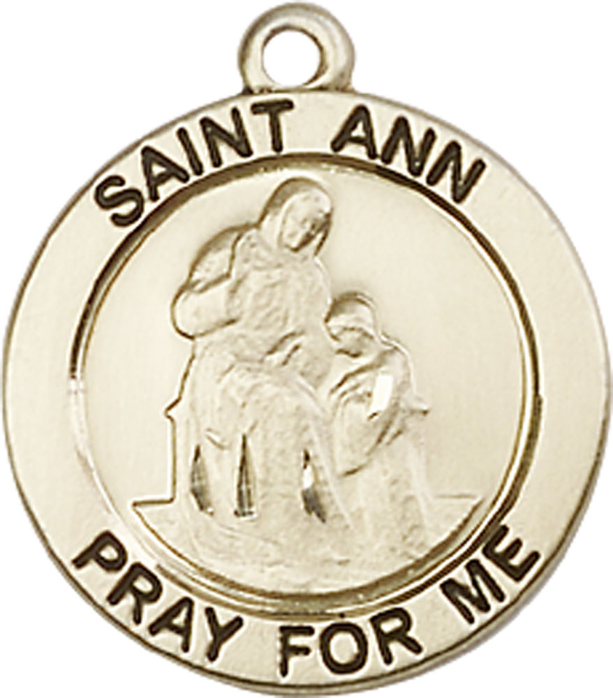 14kt Gold Filled Saint Ann Medal