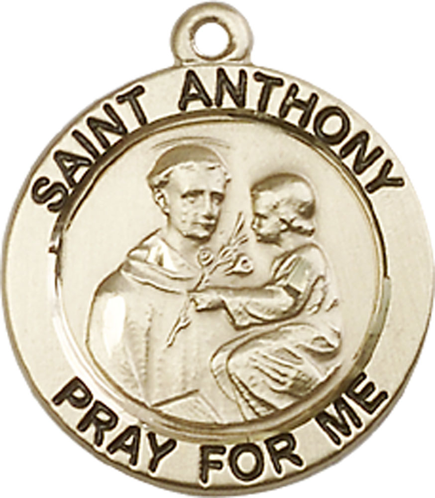 14kt Gold Filled Saint Anthony of Padua Medal