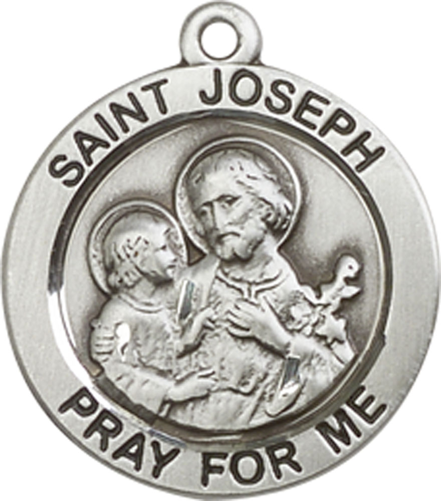 Sterling Silver Saint Joseph Medal