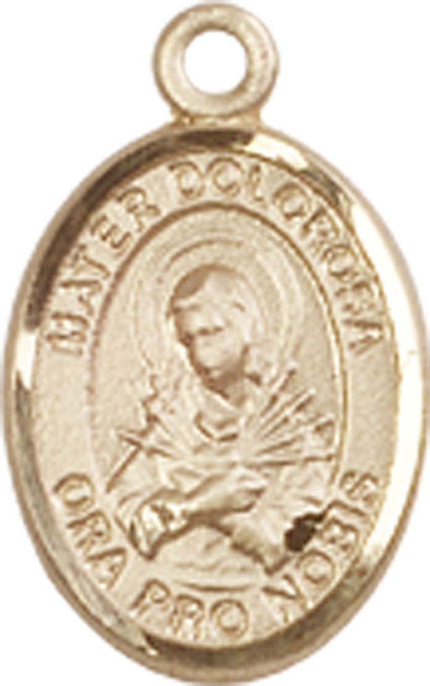 14kt Gold Filled Mater Dolorosa Medal