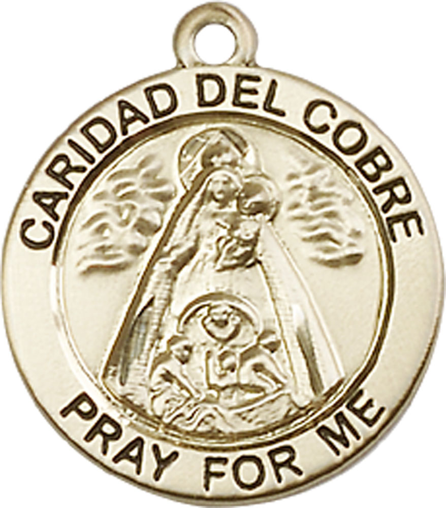 14kt Gold Filled Caridad del Cobre Medal