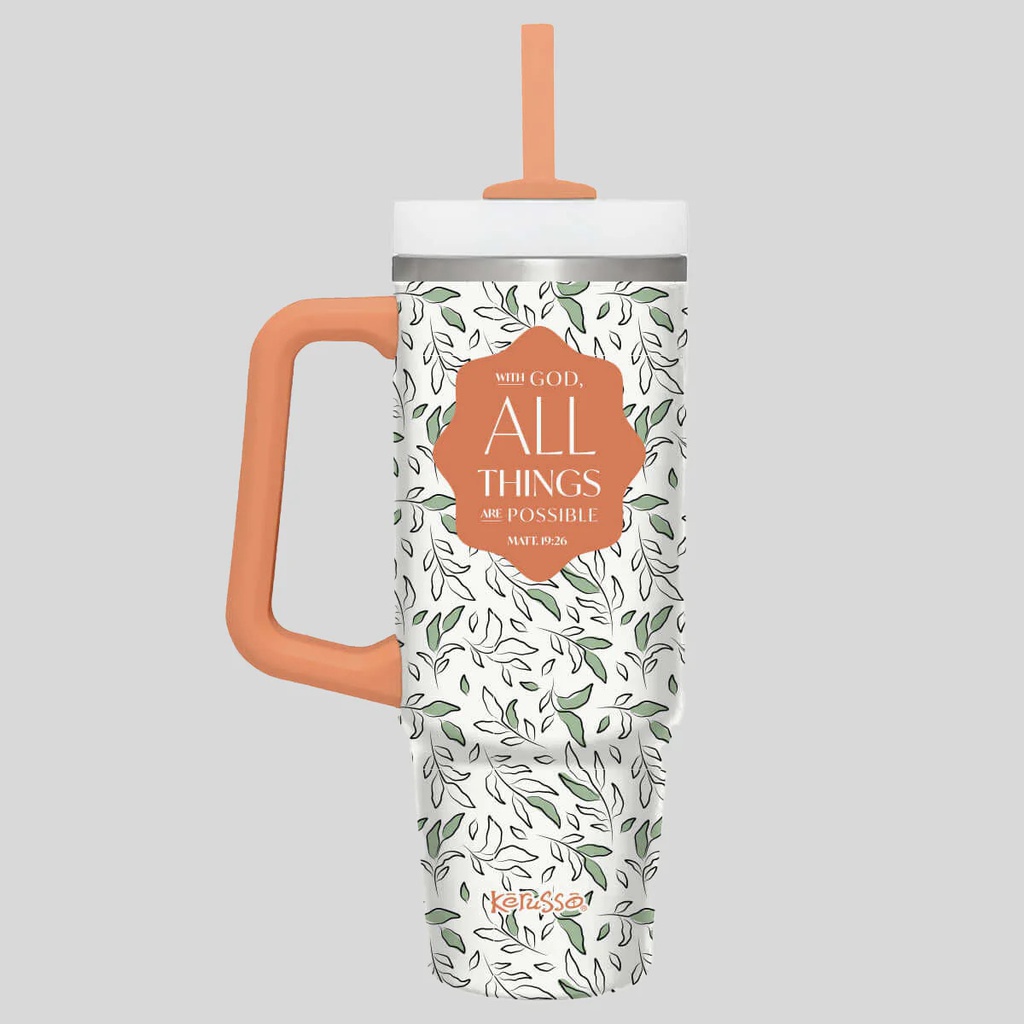 30 oz. SS Mug W/Straw – All Things