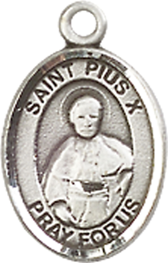Sterling Silver Saint Pius X Medal