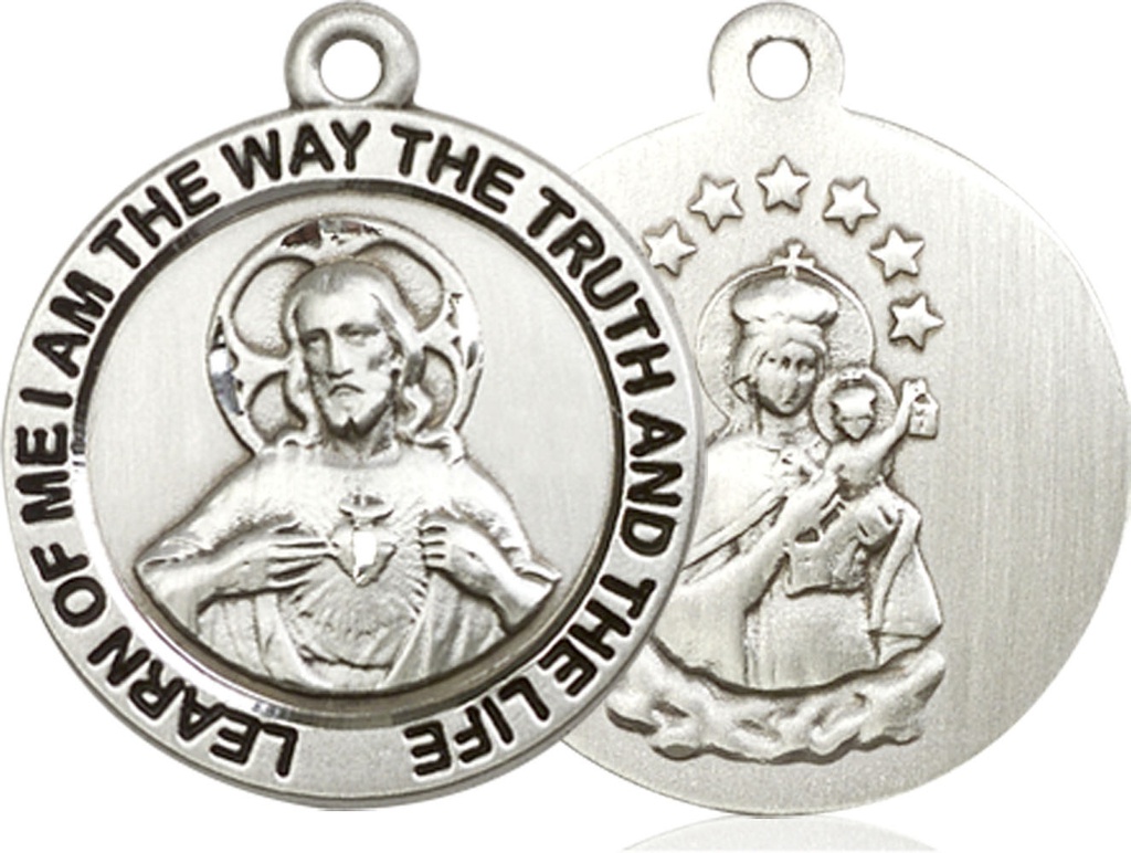 Sterling Silver Scapular Medal