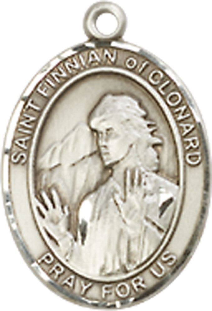 Sterling Silver Saint Finnian of Clonard Medal