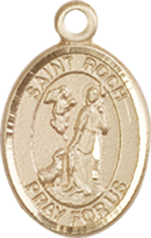 14kt Gold Filled Saint Roch Medal