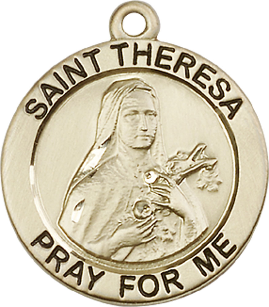 14kt Gold Filled Saint Theresa Medal