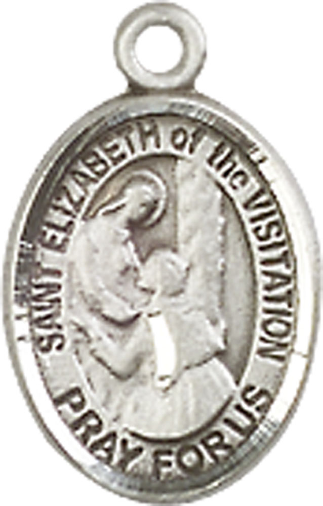 Sterling Silver Saint Elizabeth of the Visitation Medal
