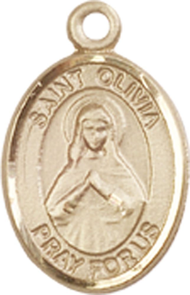 14kt Gold Filled Saint Olivia Medal