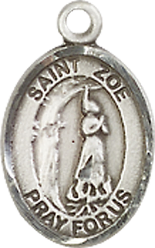 Sterling Silver Saint Zoe of Rome Medal
