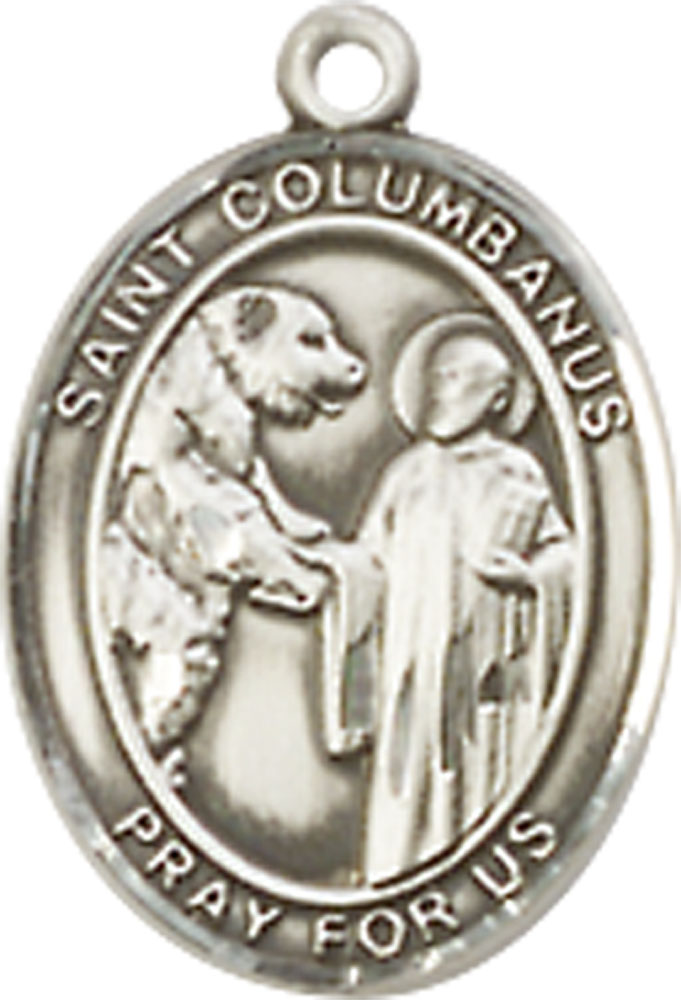 Sterling Silver Saint Columbanus Medal