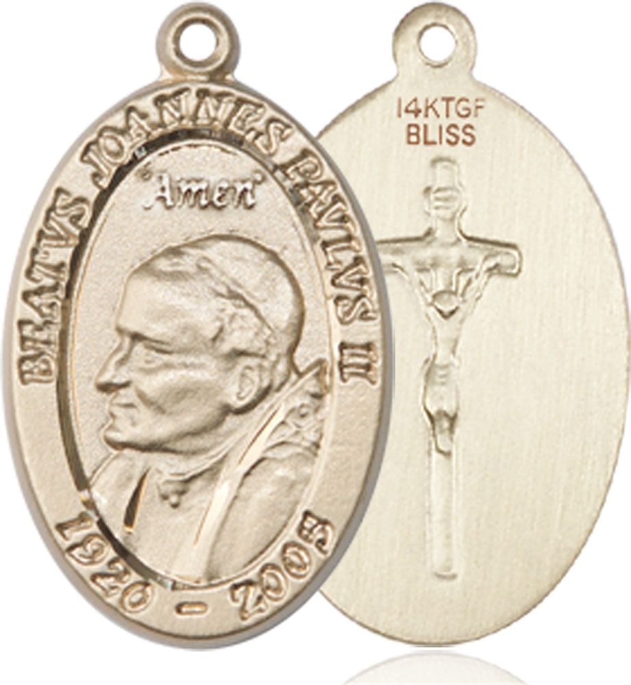 14kt Gold Filled Saint John Paul II Medal
