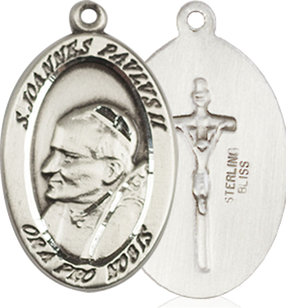 Sterling Silver Saint John Paul II Medal