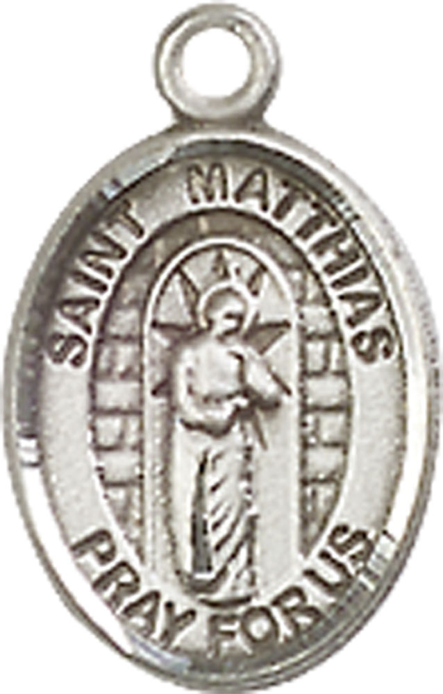 Sterling Silver Saint Matthias the Apostle Medal