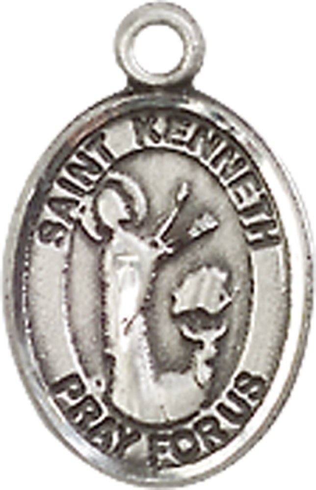 Sterling Silver Saint Kenneth Medal