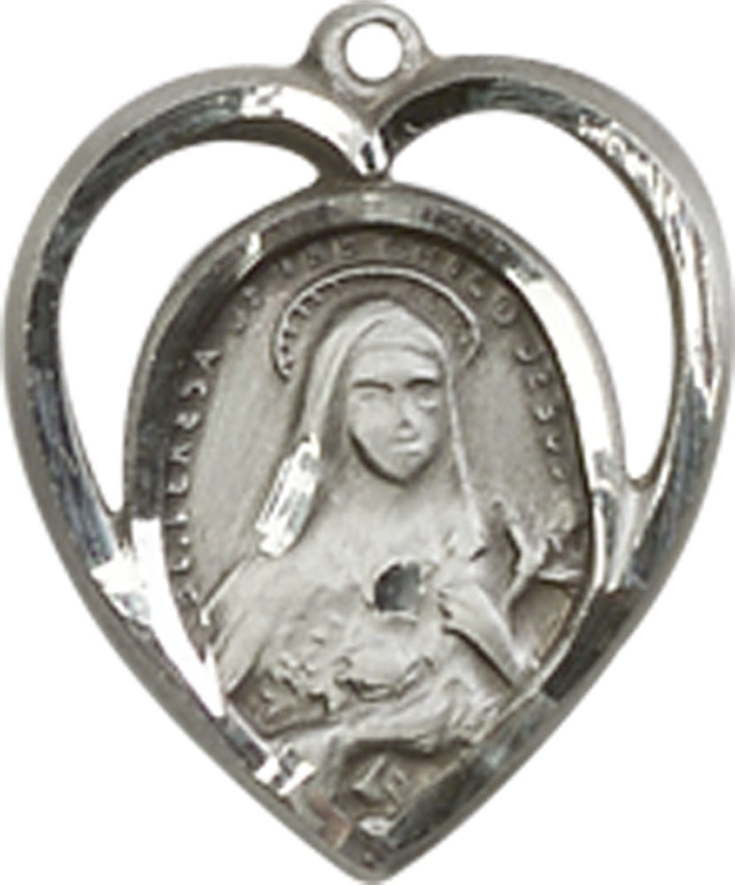 Sterling Silver Saint Theresa Medal