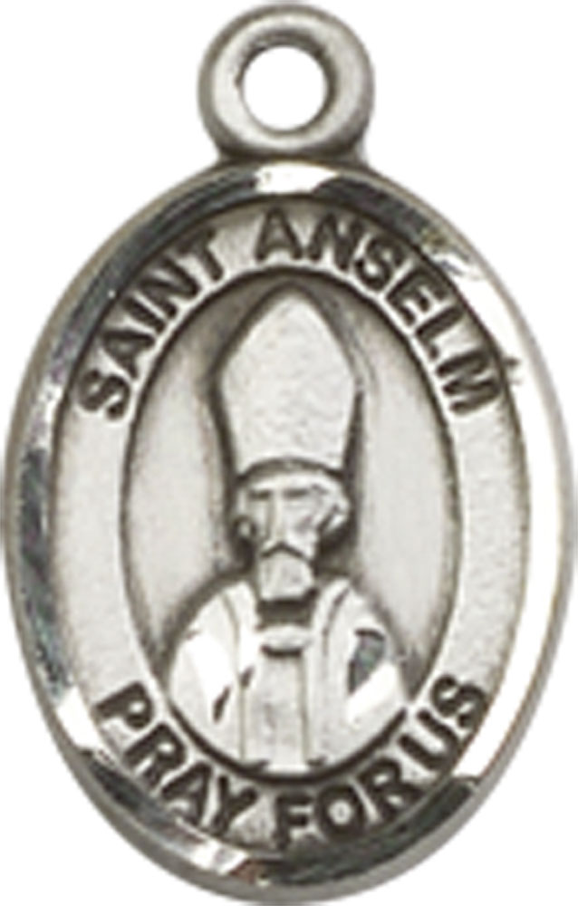 Sterling Silver Saint Anselm of Canterbury Medal