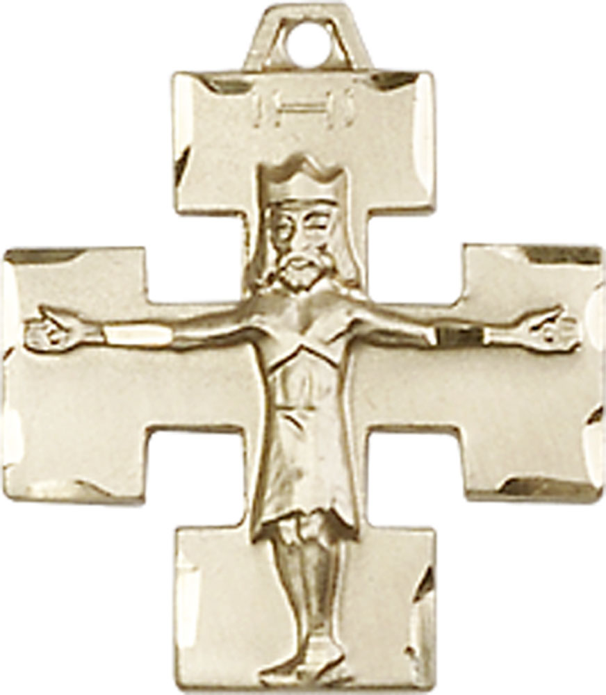 14kt Gold Filled Modern Crucifix Medal