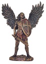 St. Michael w/o the devil, cold cast bronze, 13.5"