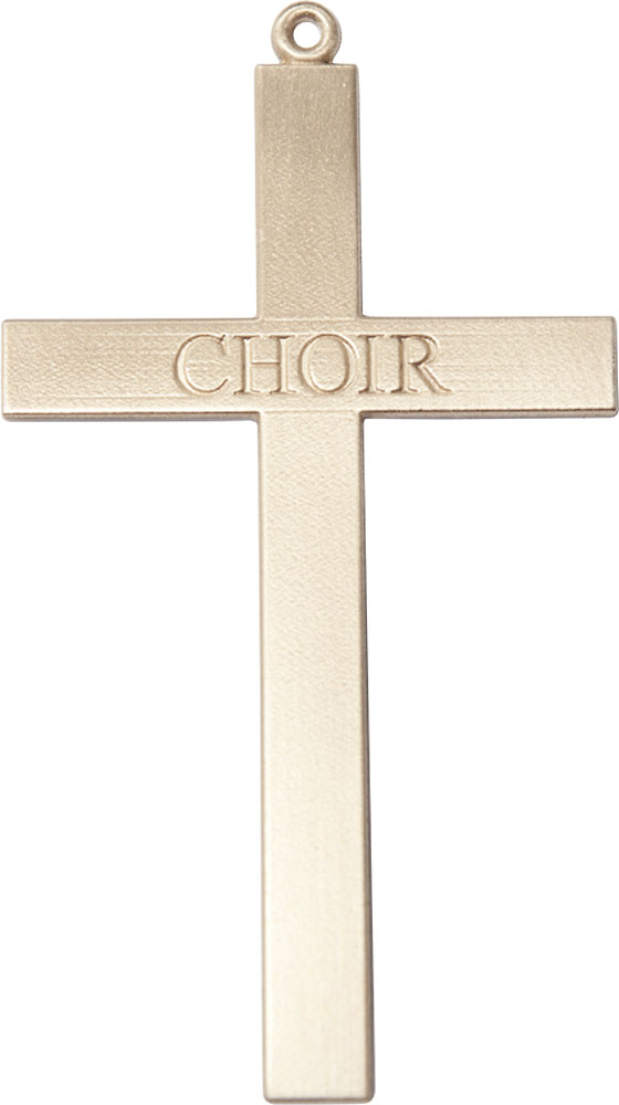 14kt Gold Choir Cross Medal