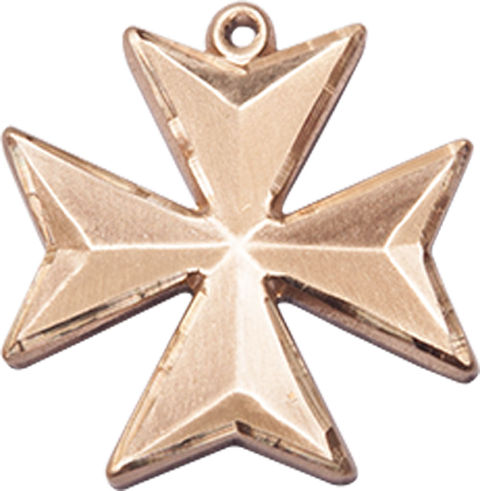 14kt Gold Maltese Cross Medal