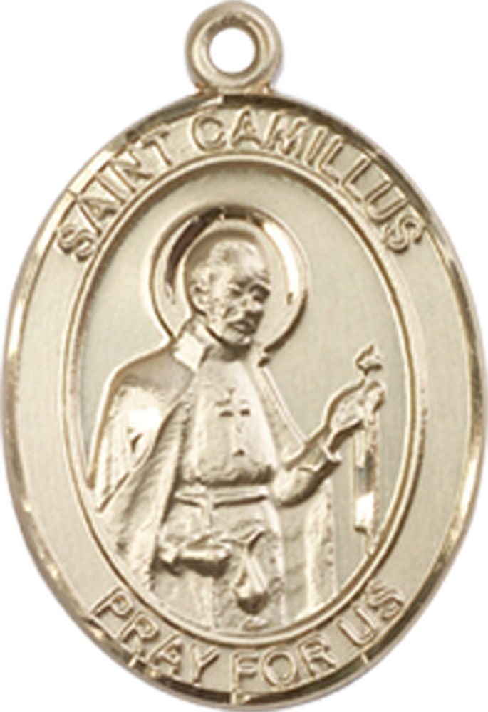 14kt Gold Saint Camillus of Lellis Medal