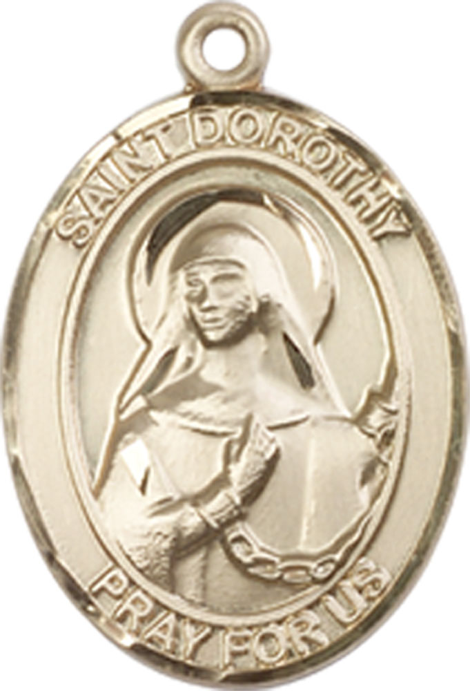 14kt Gold Saint Dorothy Medal