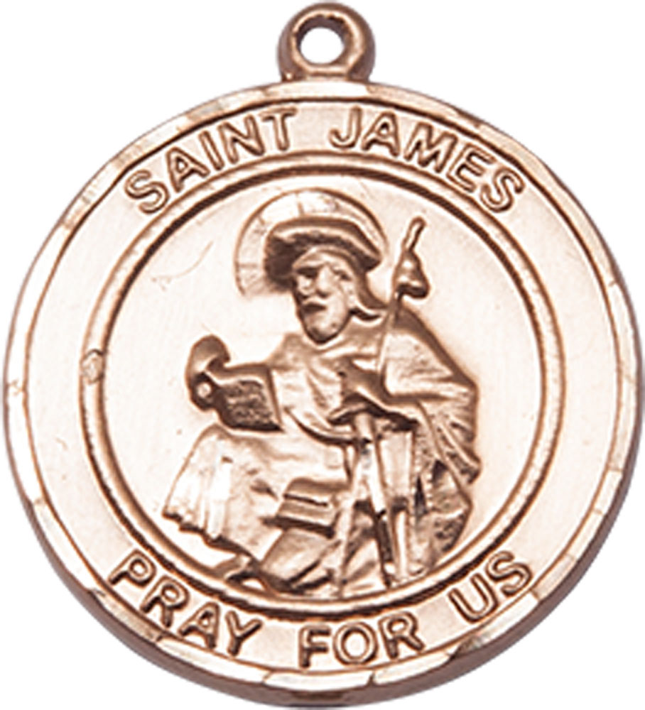 14kt Gold Saint James the Greater Medal