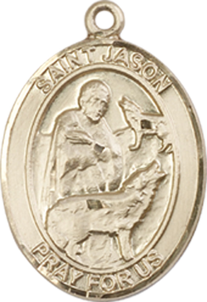 14kt Gold Saint Jason Medal